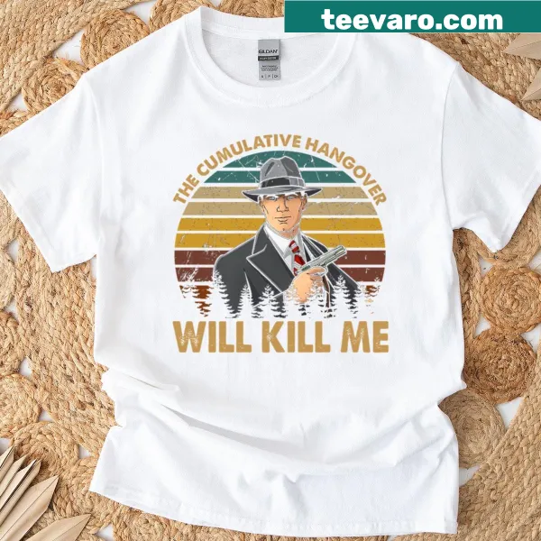 Archer sitcom-inspired T-shirt with humorous hangover text