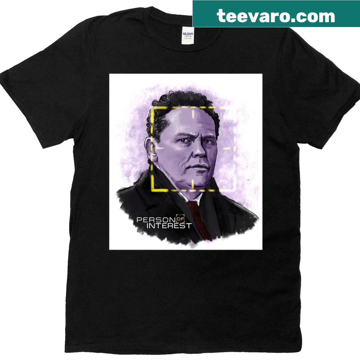 Humorous Person of Interest TV series t-shirt — on a men's t-shirt