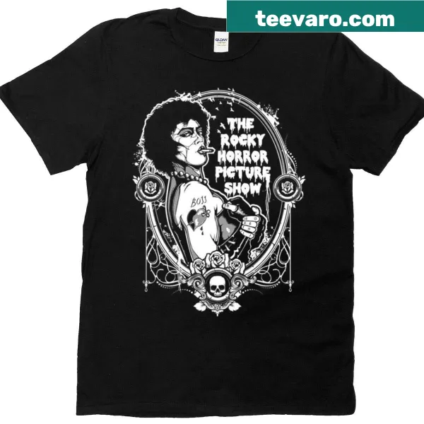 Vintage-style T-shirt honoring The Rocky Horror Picture Show musical