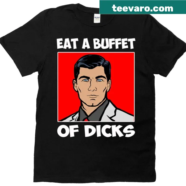 Text-based design featuring a humorous quote from Archer series