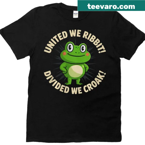 Playful frog-themed t-shirt with environmental message for activists