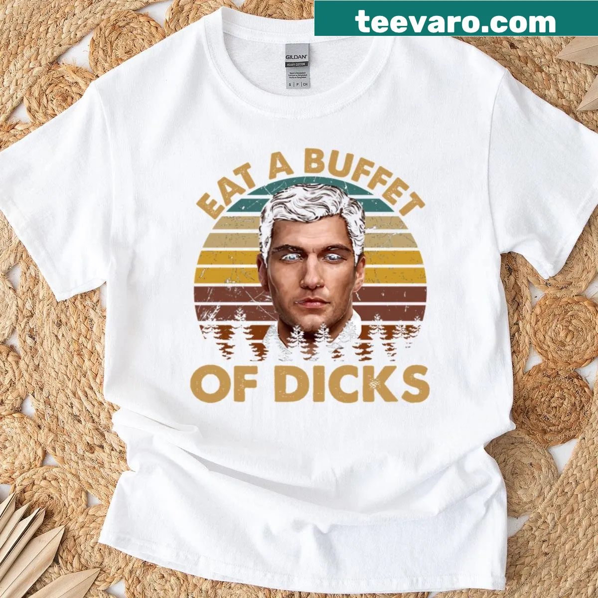 Vintage Archer-themed shirt with humorous phrase — on a men's t-shirt