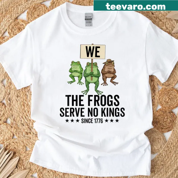 Patriotic frog design with 'We The People' text on t-shirt