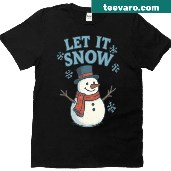 Cute T-shirt with a playful snowman graphic