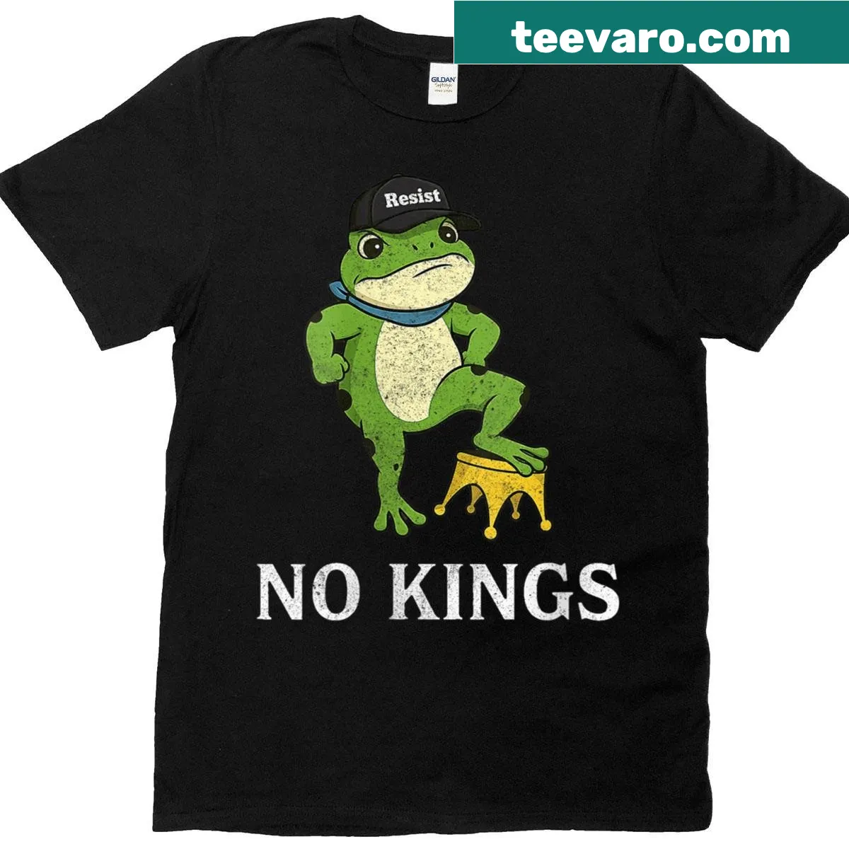 T-shirt featuring the phrase 'Freedom' with a frog graphic for a fun protest spirit — on a men's t-shirt
