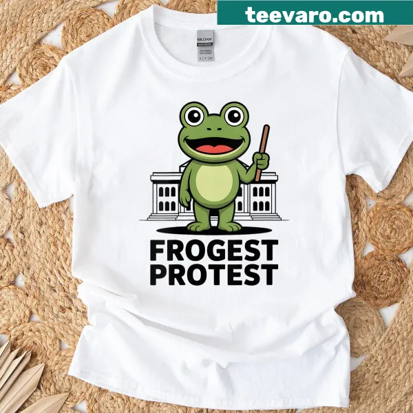 Funny Portland frog protest meme T-shirt for men and women