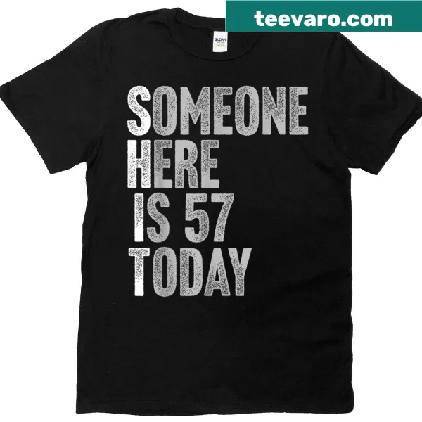 Funny typography design for a 57th birthday T-shirt