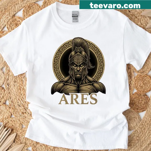 Gothic Ares graphic on a premium T-shirt
