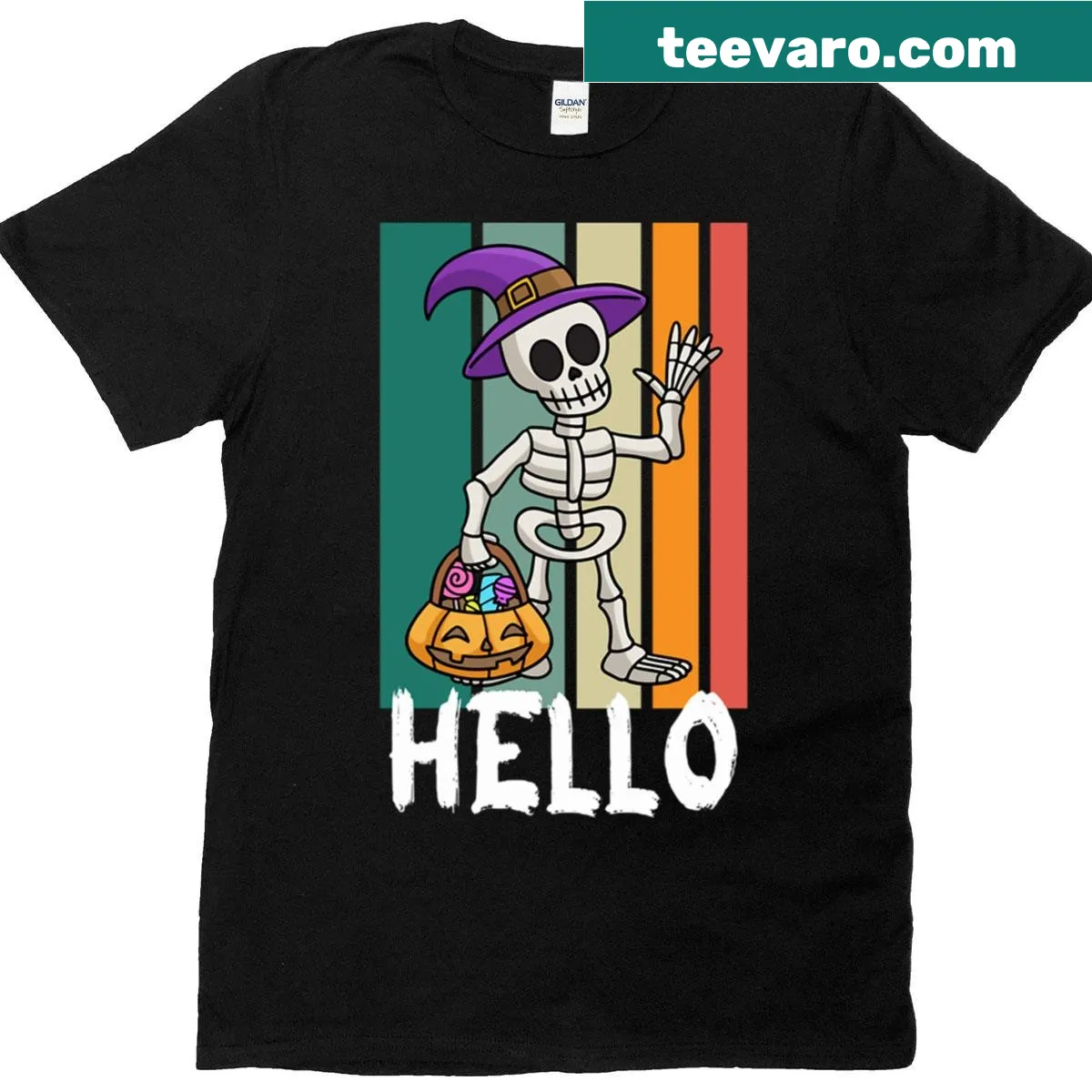 Realistic antique skull graphic on a T-shirt — on a men's t-shirt
