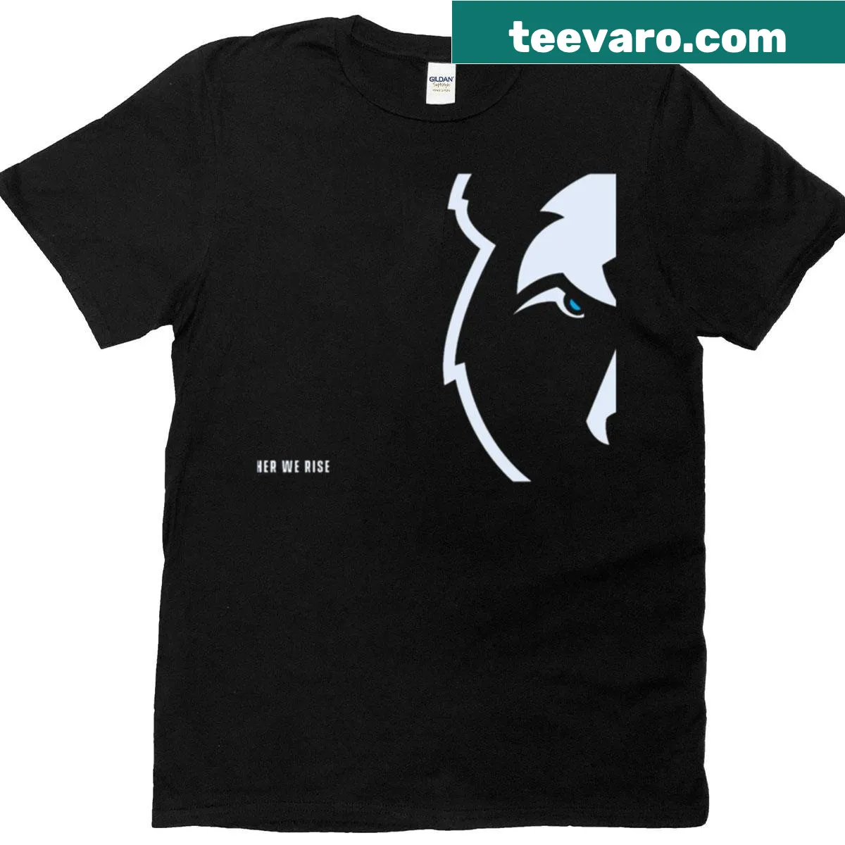 Motivational T-shirt with the phrase 'Ttogether We Rise' — on a men's t-shirt