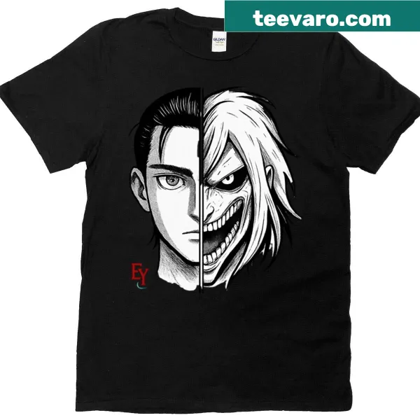Chibi-style Captain Levi graphic T-shirt