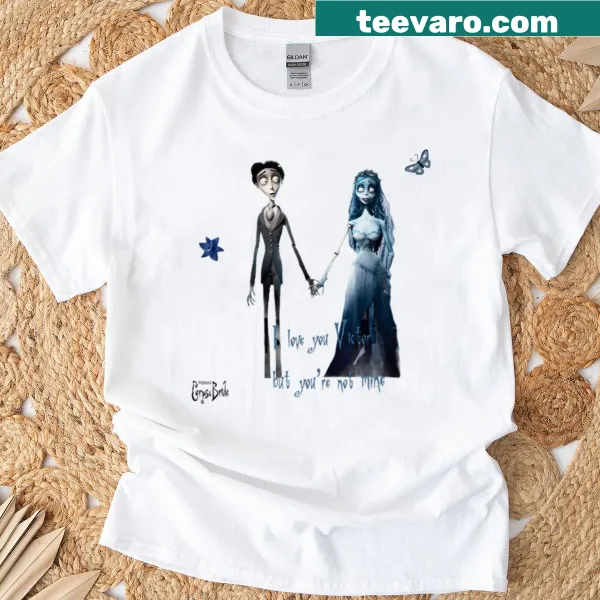 T-shirt featuring graphic from Corpse Bride film