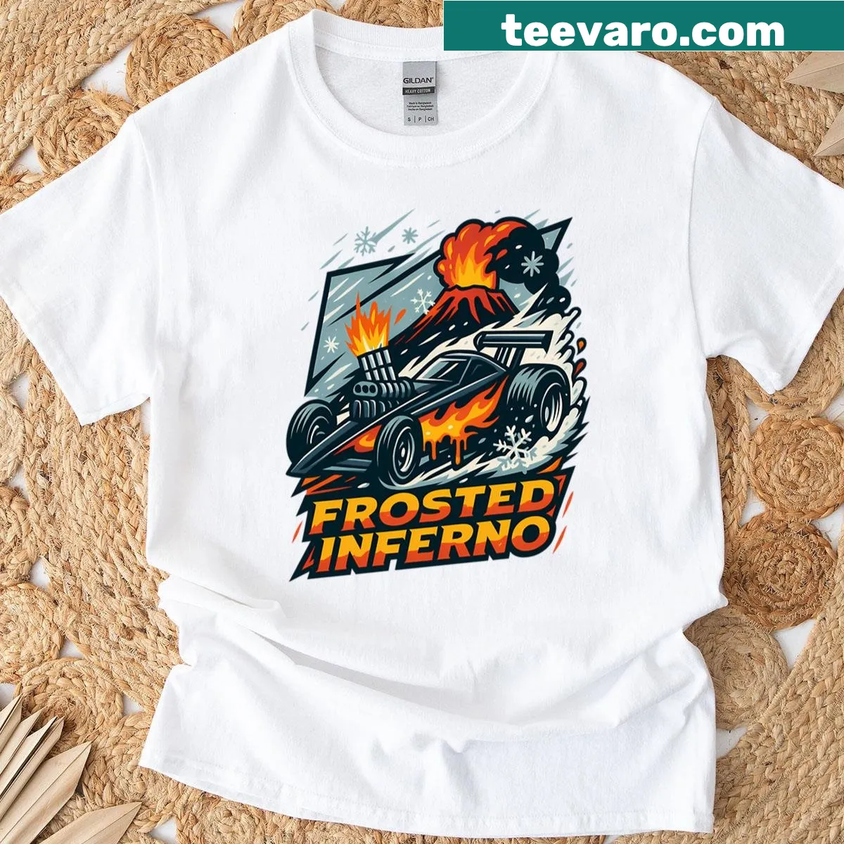 Bold typography t-shirt celebrating speed and extreme sports — on a men's t-shirt