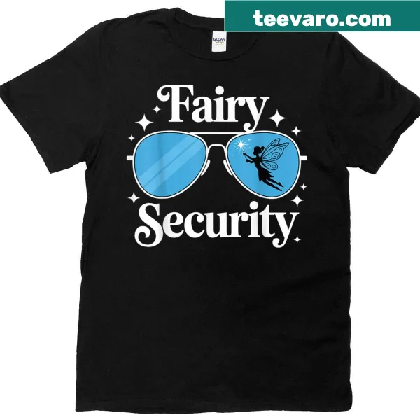 T-shirt depicting a Fairy Security theme for family events