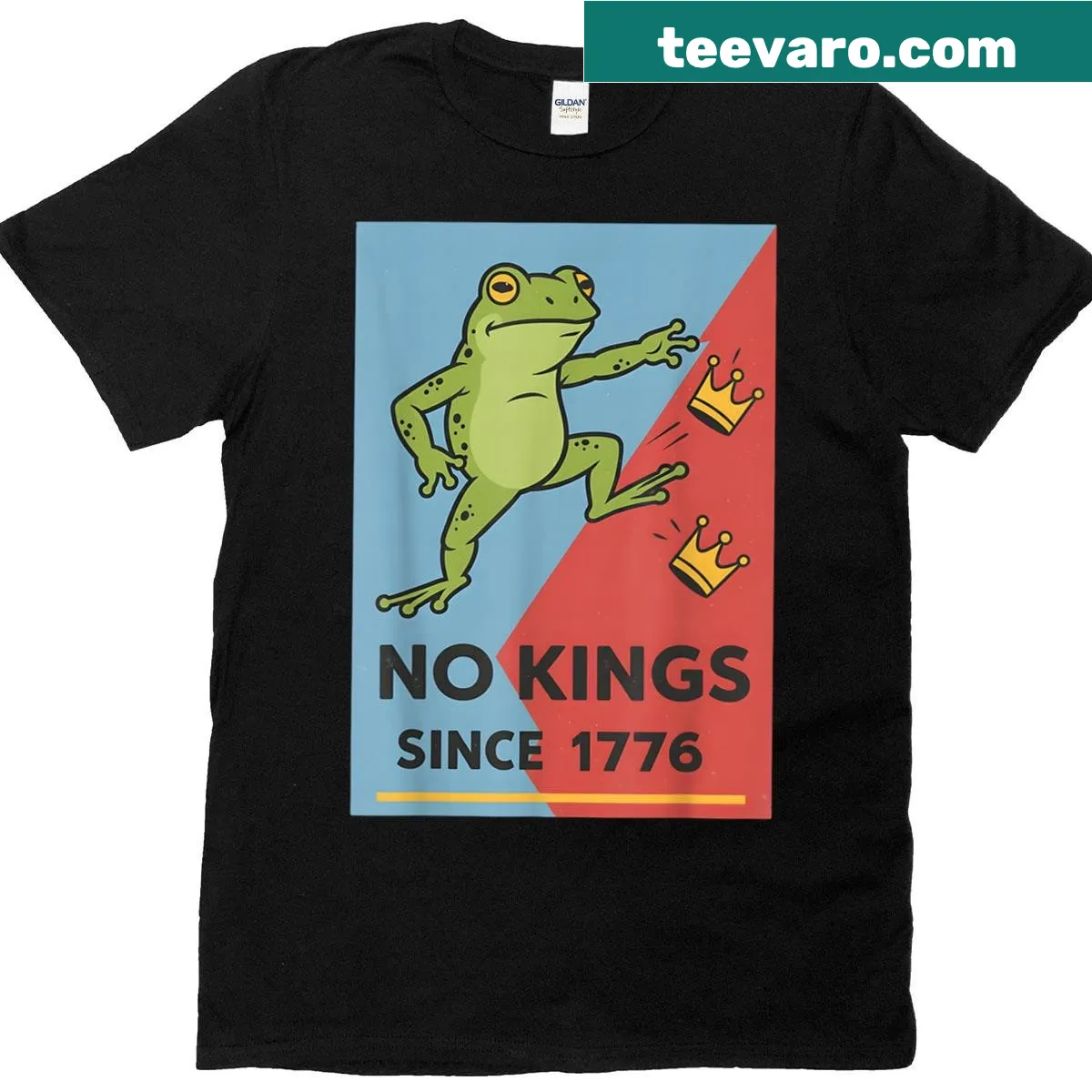 Funny frog graphic with text on T-shirt — on a men's t-shirt