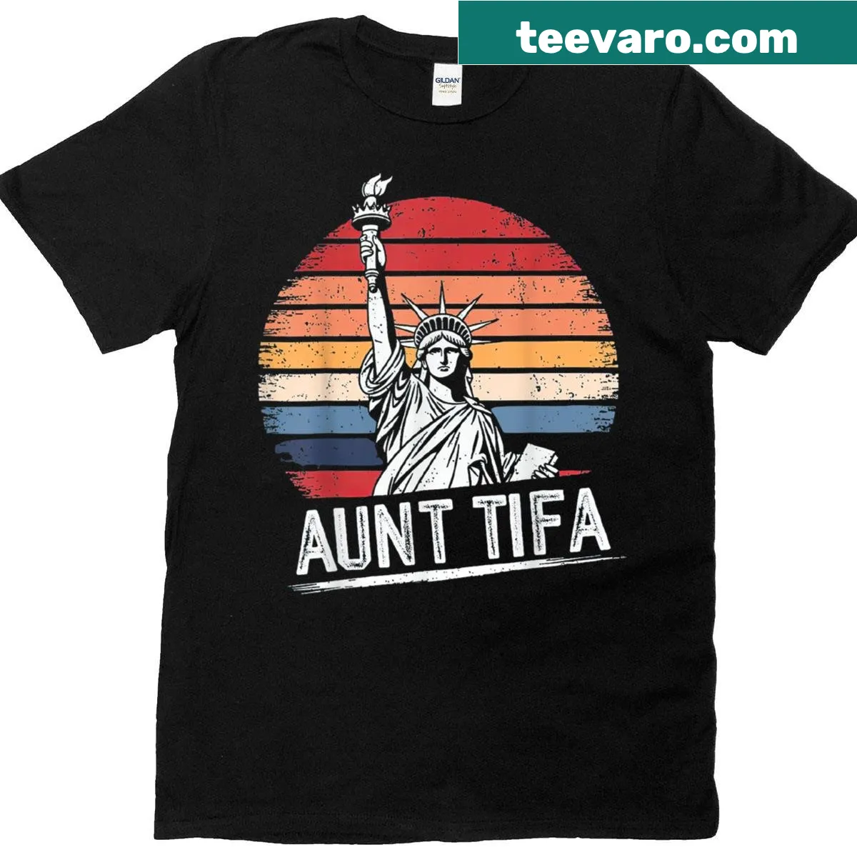 Vintage Tifa meme graphic on T-shirt — on a men's t-shirt