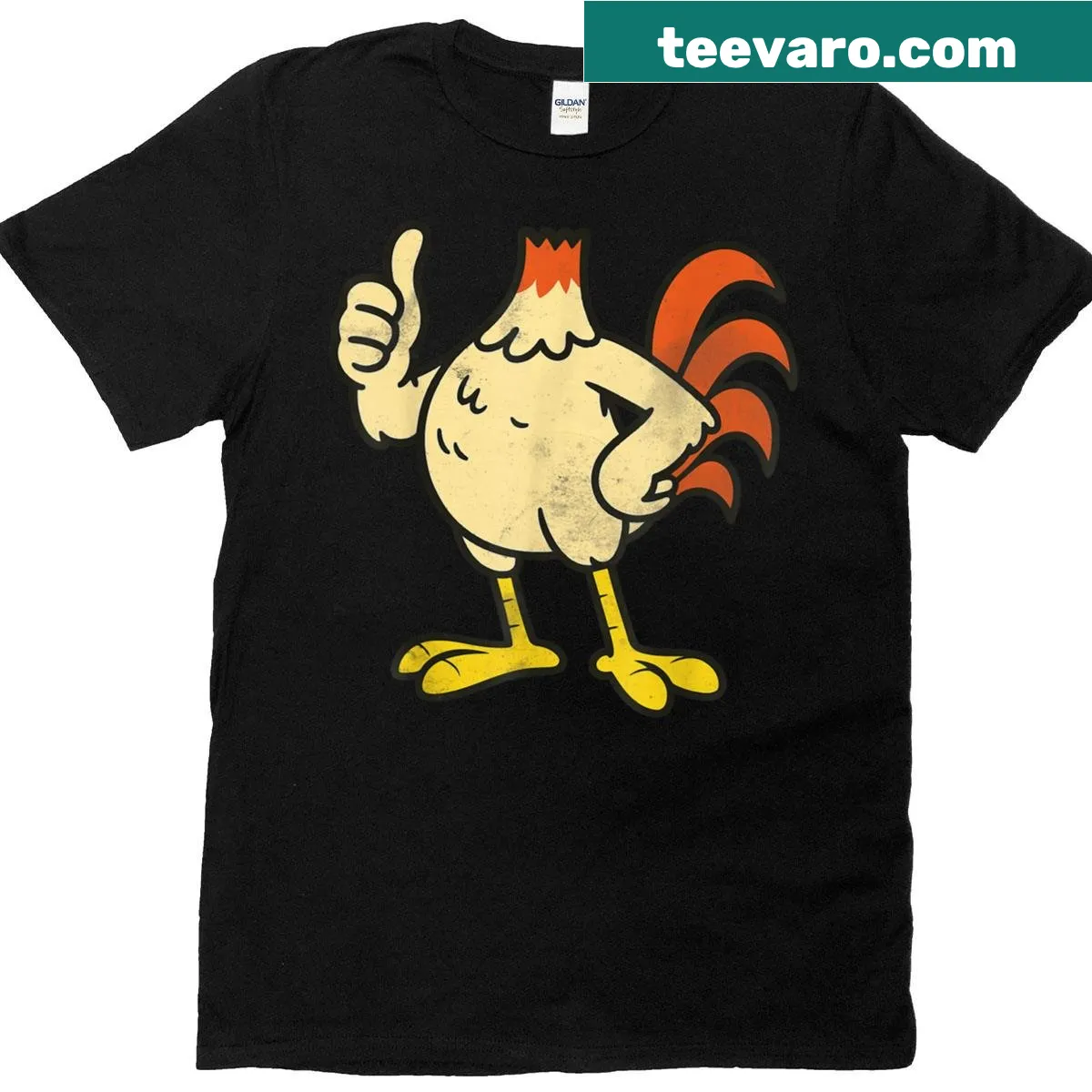 Funny chicken costume t-shirt for Halloween — on a men's t-shirt