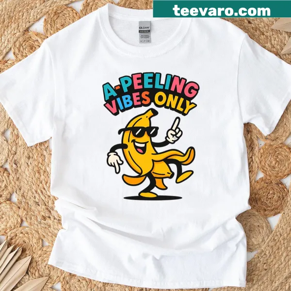 Cartoon dancing banana pop art summer t-shirt