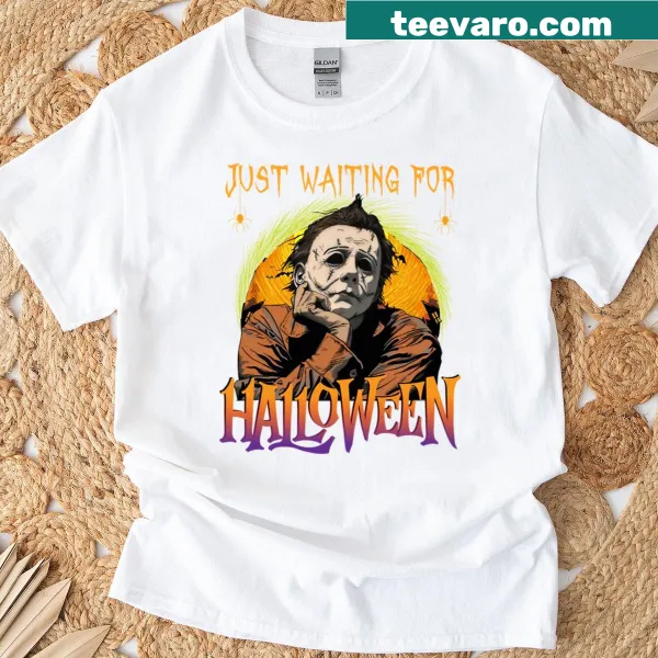 Humorous Halloween tee with horror character graphics