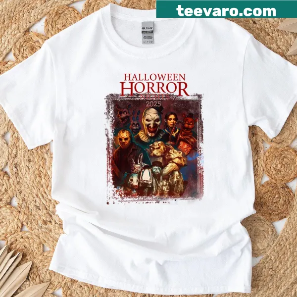Vintage-style Halloween Horror Nights T-shirt with horror theme