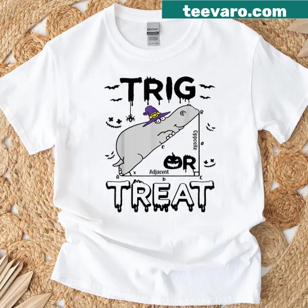 Playful typography on a Halloween trick-or-treat t-shirt