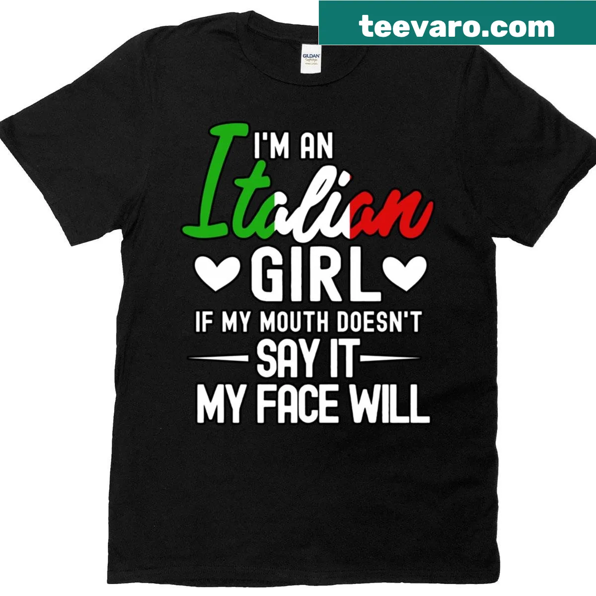 Funny Italian-themed t-shirt with humorous text — on a men's t-shirt