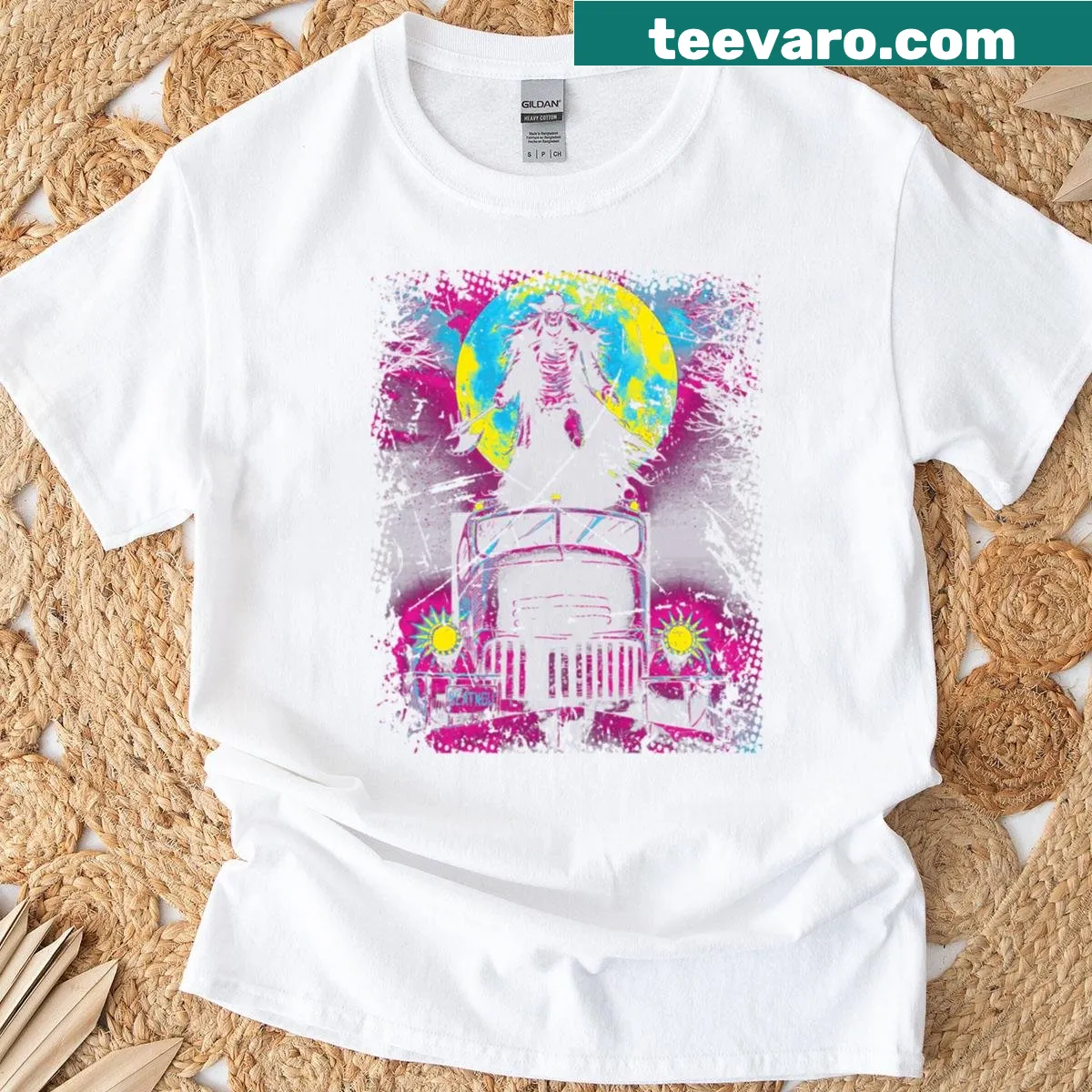 T-shirt featuring creepy eyes inspired by Jeepers Creepers. — on a men's t-shirt