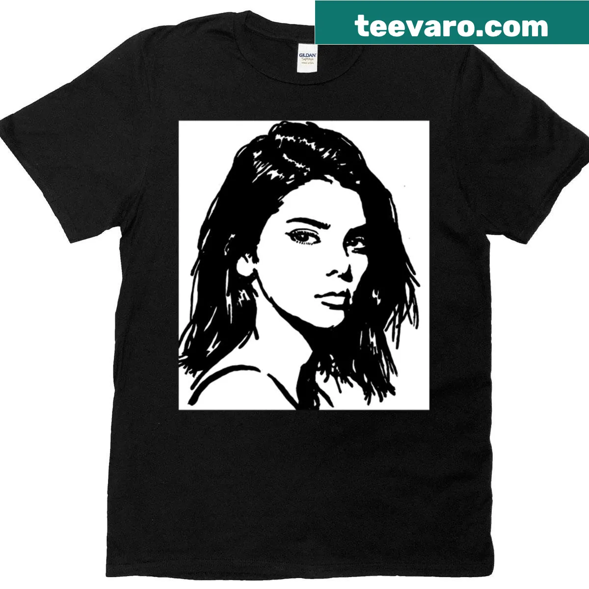 Tribute design to Kendall Jenner on a stylish t-shirt — on a men's t-shirt