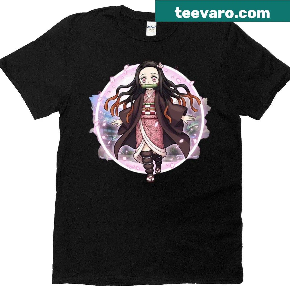 Cute cartoon mini demon design on a casual T-shirt — on a men's t-shirt