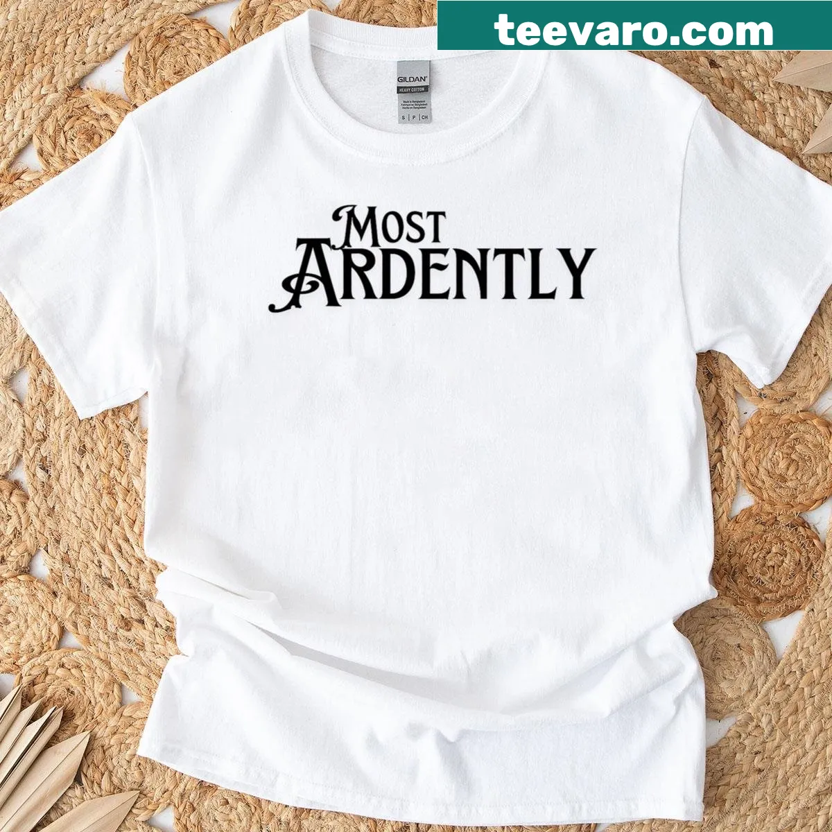 Typography t-shirt featuring a quote from Pride and Prejudice — on a men's t-shirt