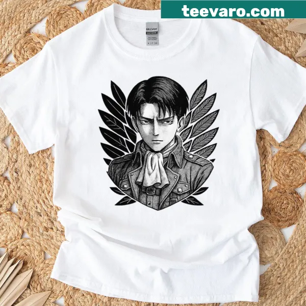 Intricate swords and gears illustration on a fantasy-themed t-shirt.