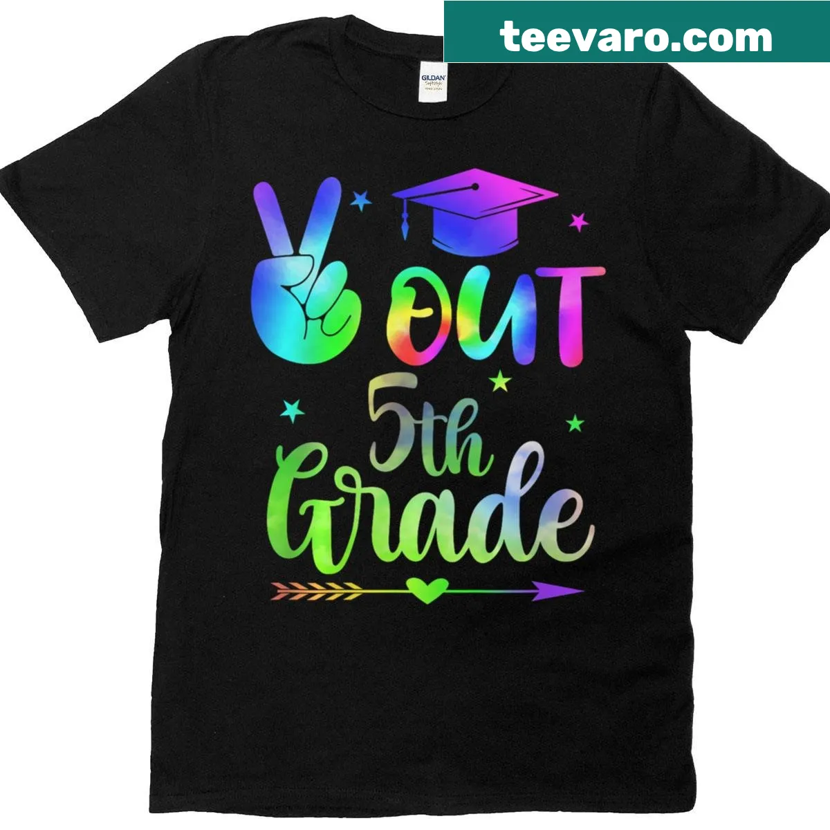 Class of 2024 fifth grade graduation shirt for boys and girls — on a men's t-shirt
