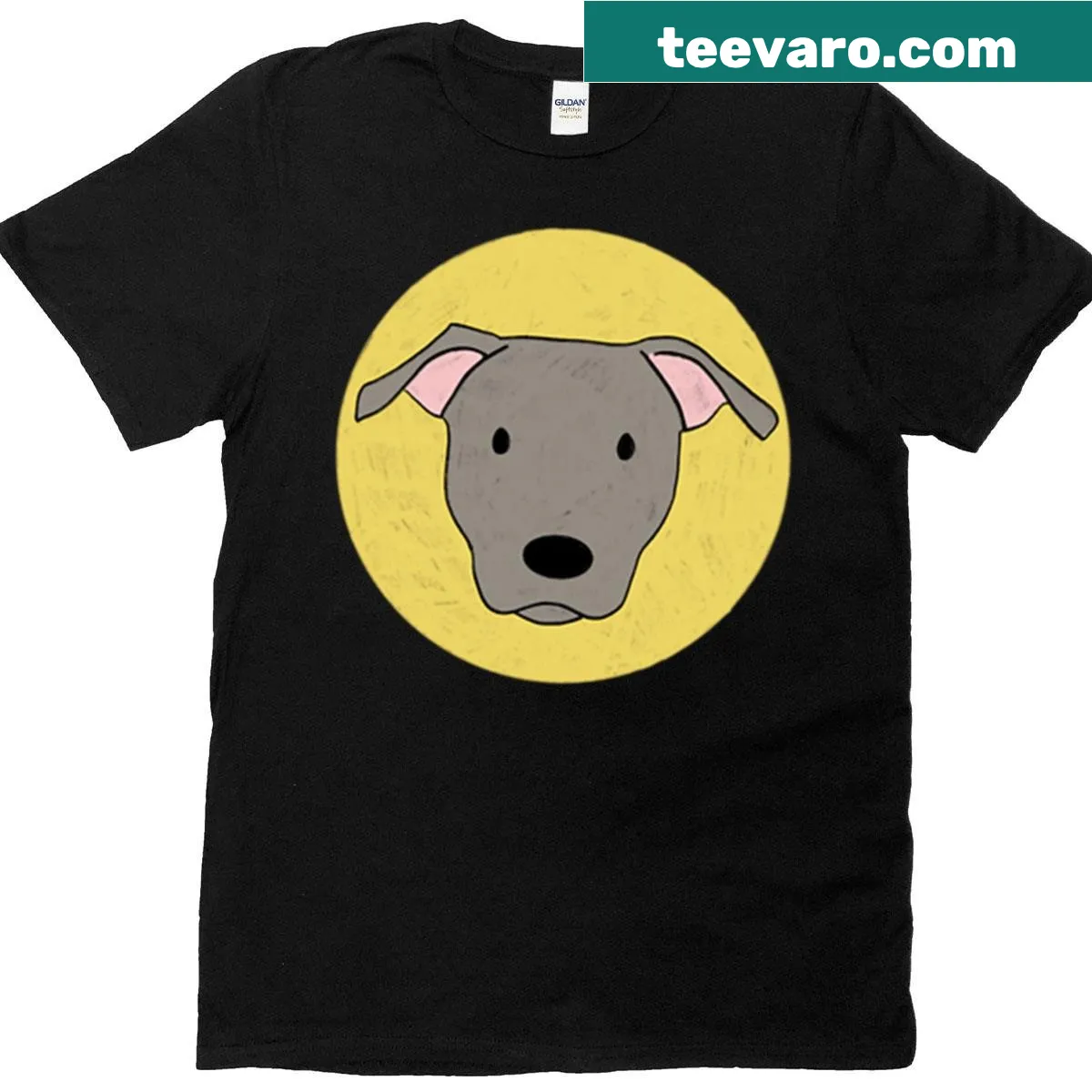 Graphic t-shirt featuring an iconic Pitbull illustration — on a men's t-shirt