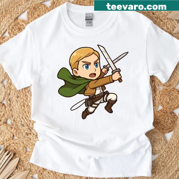 Cute chibi graphic of Queen Historia on T-shirt