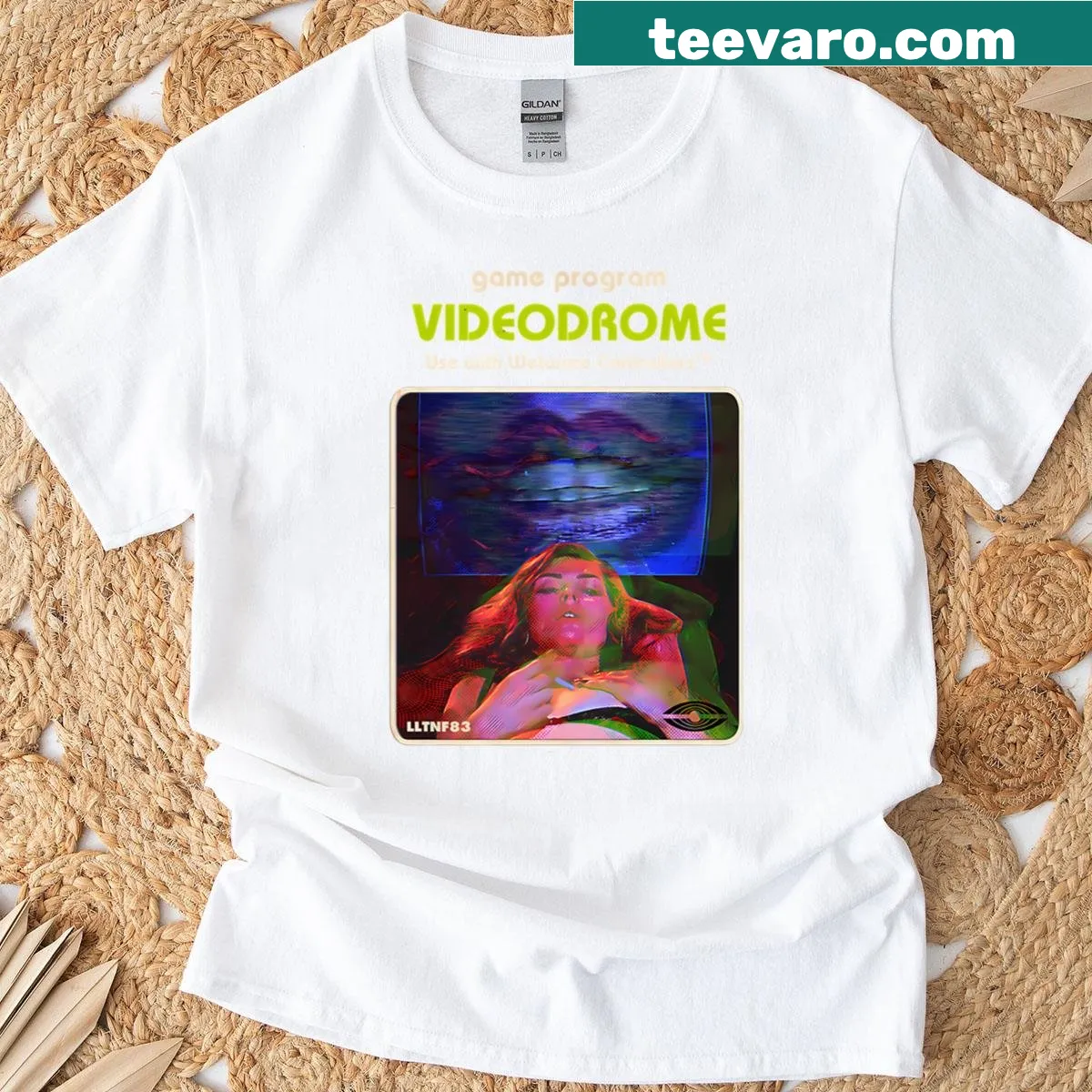 Vintage oversized t-shirt inspired by horror movies — on a men's t-shirt