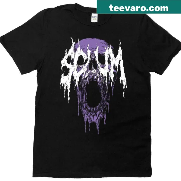 Distressed t-shirt with bold 'Scum' graphic