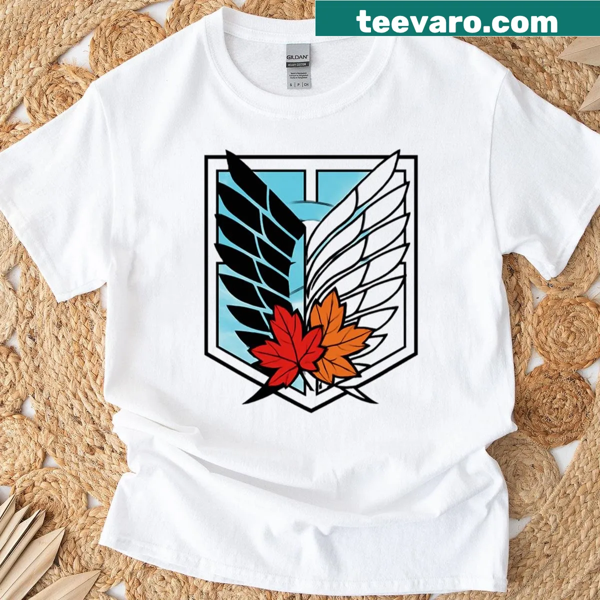 Seasonal freedom icon graphic on a T-shirt — on a men's t-shirt