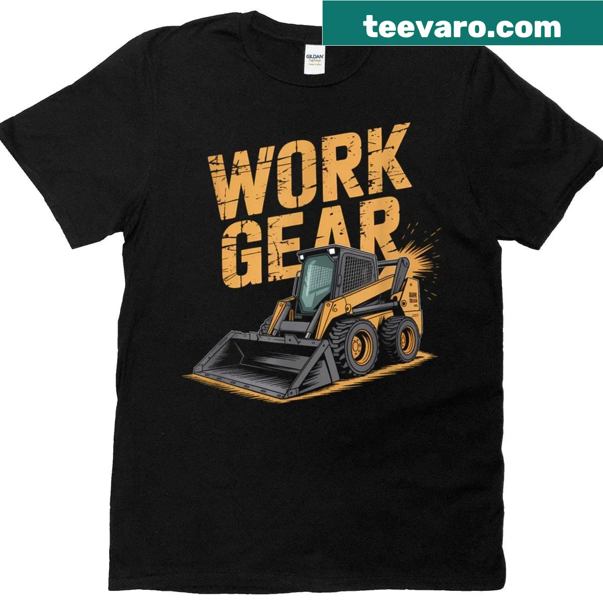 Bold work-themed graphic tee for farmhands — on a men's t-shirt