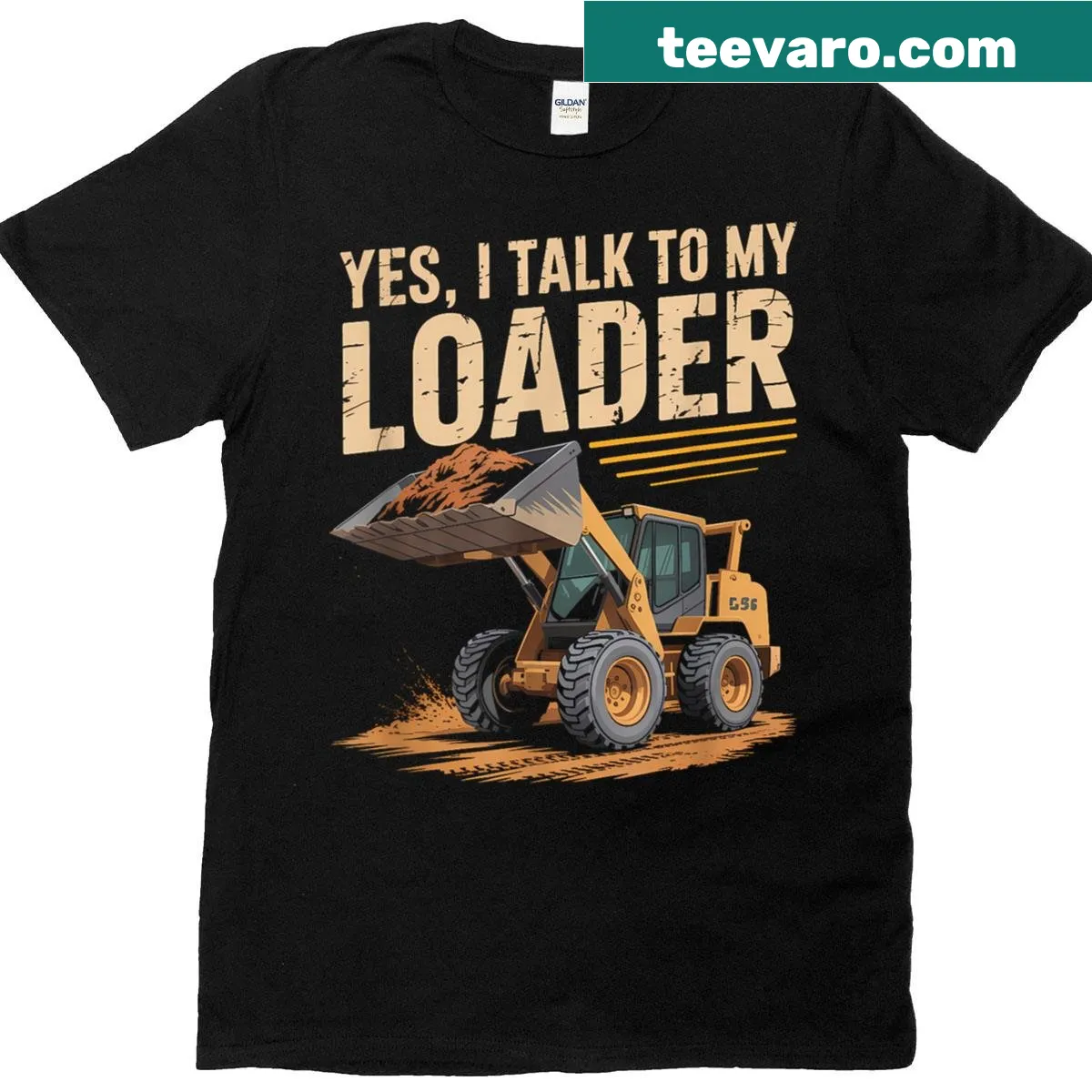 Grunge-themed graphic tee with mechanic text — on a men's t-shirt