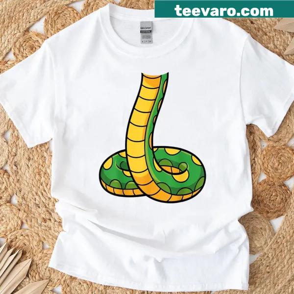 Cartoon snake costume graphic t-shirt for adults and kids