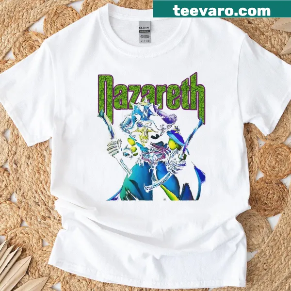 Retro vintage music-themed t-shirt featuring iconic lyrics