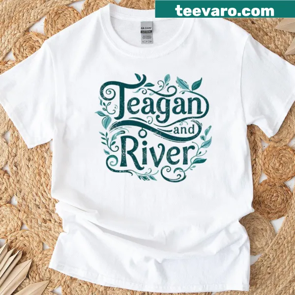 Decorative typography with flourishes and flowers t-shirt