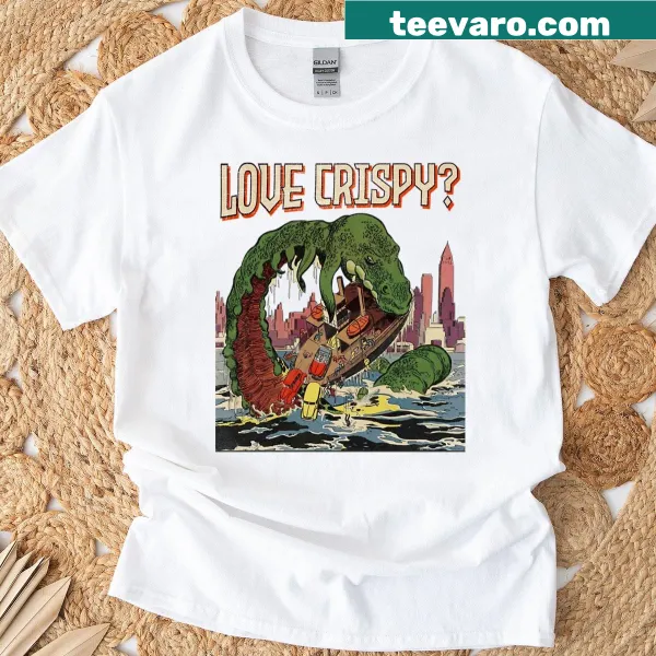 Vintage horror sea monster worm graphic t-shirt