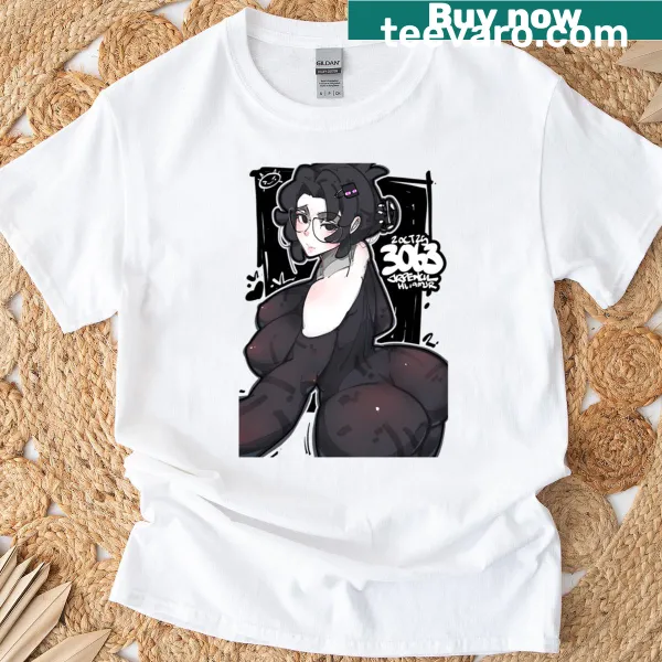 Cartoon doodle design on a whimsical T-shirt for creative expression.