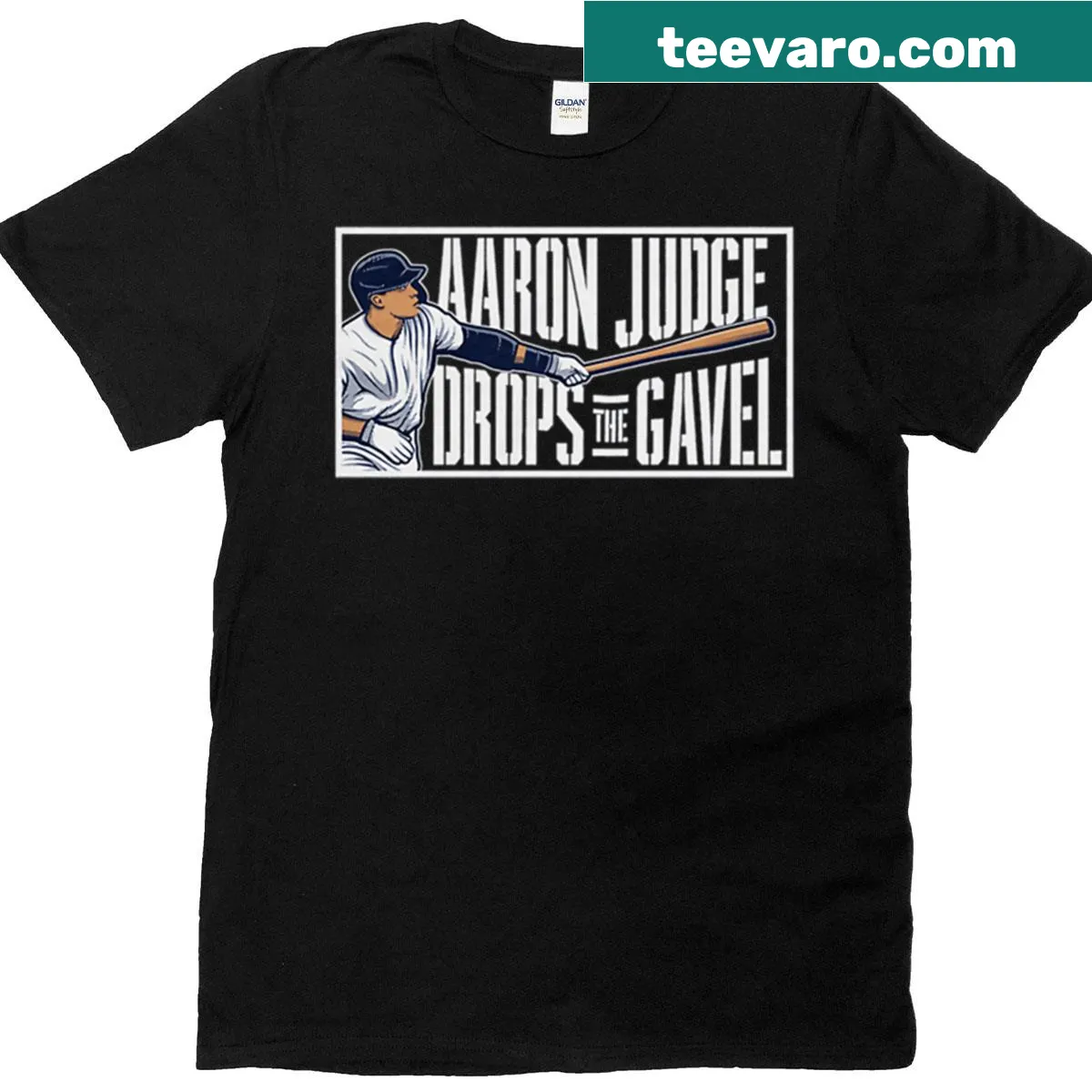 Illustrated gavel design representing a judge's authority — on a men's t-shirt