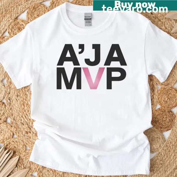 Aja MVP T-shirt featuring Aja Wilson's name and achievements.