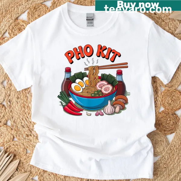 Apparel Pho Kit T-shirt featuring playful pho graphics