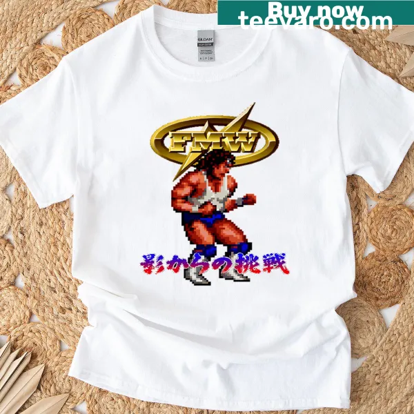 FMW Game T-shirt featuring Atushi Onita