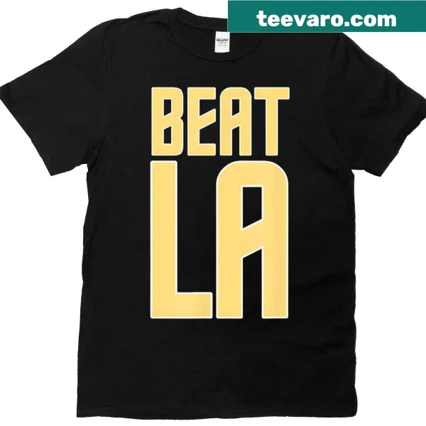 Baseball fan shirt with 'Beat LA' printed in bold letters