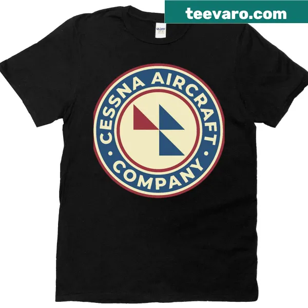 Vintage-style Cessna Aircraft Company logo T-shirt